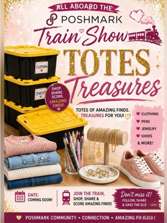 All Brands Other - Totes Treasures Train Show, July 10th 3:30pm-5:00pm EST/12:30pm-2:00pm PST